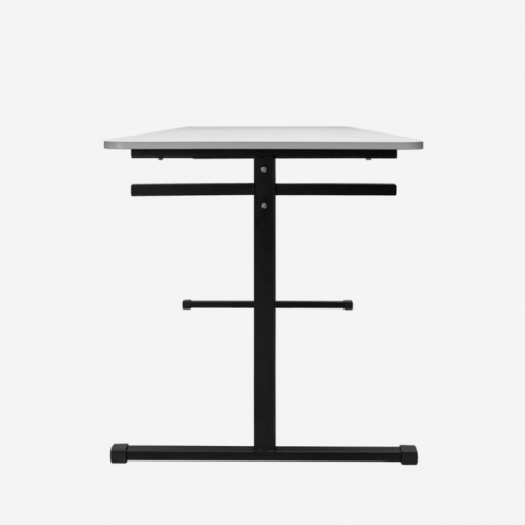 Стол для школьной столовой СТ-02 четырехместный с держателями под лавки