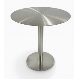Стол Тампа круг d=600 мм нержавеющая сталь