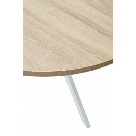 Стол ВЕГА D100 Дуб Бардолино белый каркас