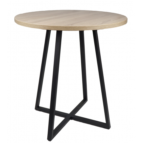 Стол Барселона mini круг ЛДСП d=600x25 мм цвет дуб сонома