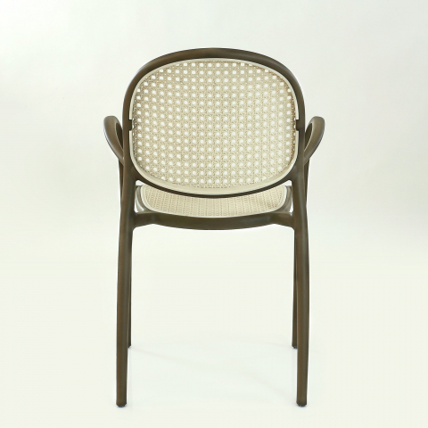 Пластиковое кресло N-70 коричневый