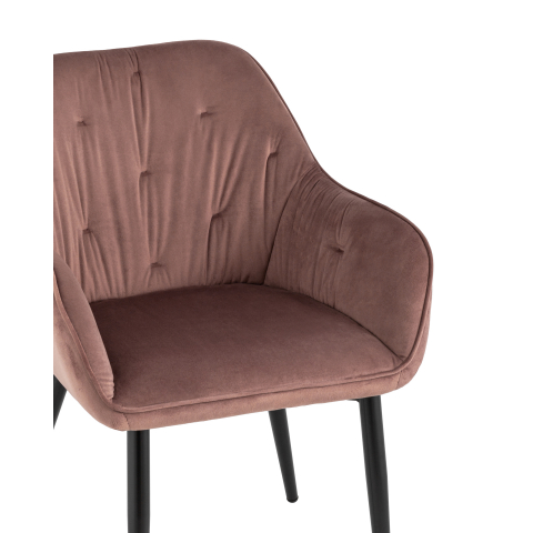 Стул Алекса велюр пыльно-розовый