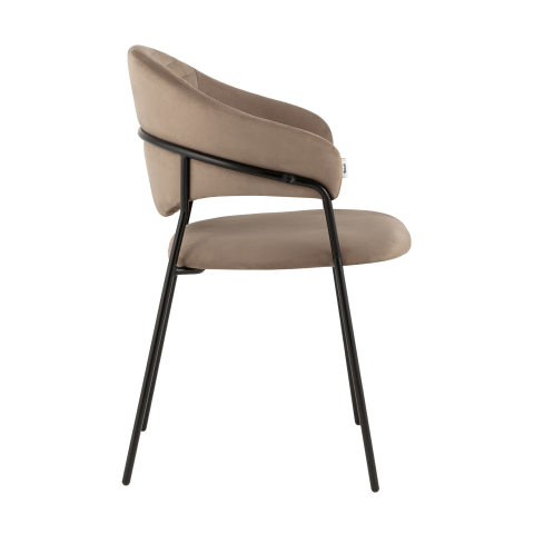 Стул Алексис искусственная замша мокко