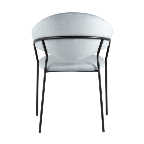 Стул Алексис велюр пыльно-голубой