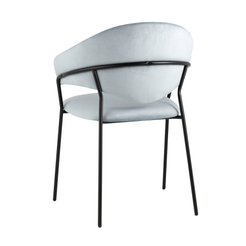 Стул Алексис велюр пыльно-голубой