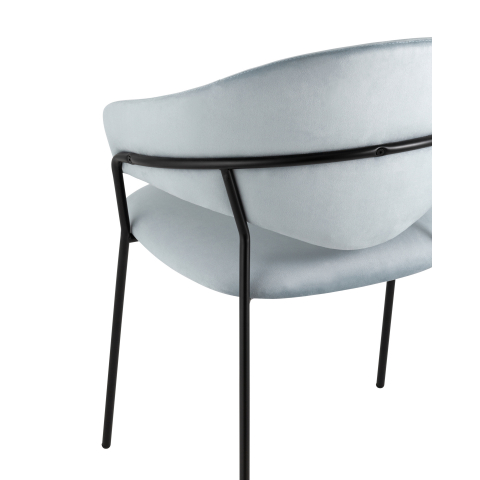 Стул Алексис велюр пыльно-голубой