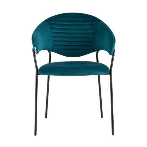 Стул Алексис велюр сине-зелёный