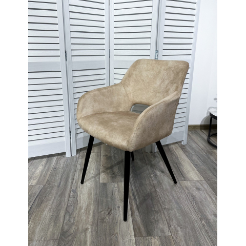 Стул ALLY VBP-210 античный бежевый/ черный каркас