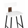 Стул полубарный ANT белый
