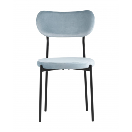 Стул Барбара велюр серо-голубой