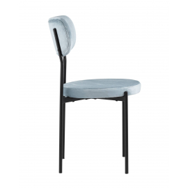 Стул Барбара велюр серо-голубой