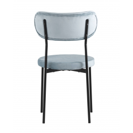 Стул Барбара велюр серо-голубой