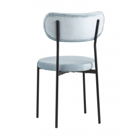 Стул Барбара велюр серо-голубой