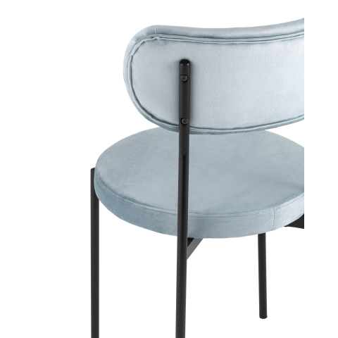 Стул Барбара велюр серо-голубой