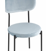 Стул Барбара велюр серо-голубой