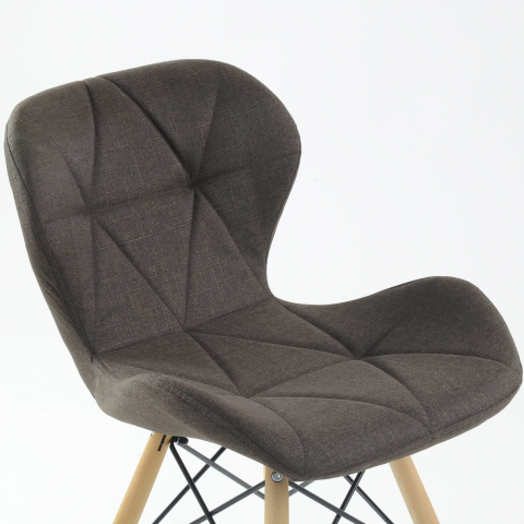 Стул Perfecto ткань рогожка темно-коричневая FB 061-20