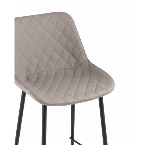 Стул барный Arch экокожа серый