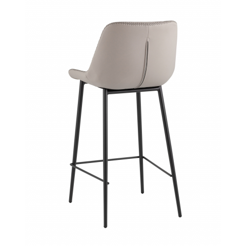 Стул барный Arch экокожа серый