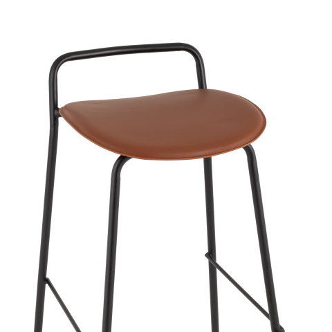 Стул барный Mantis экокожа коричневый