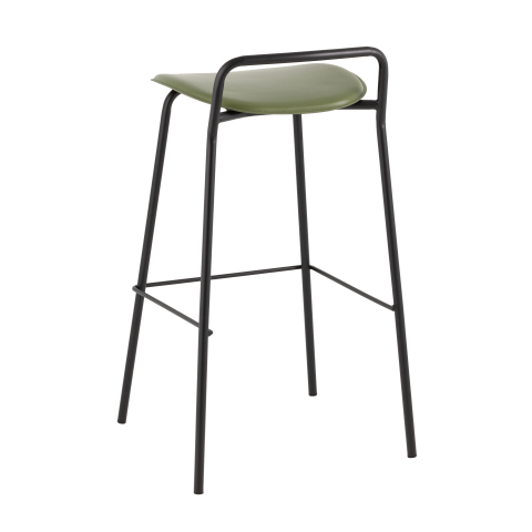 Стул барный Mantis экокожа зеленый