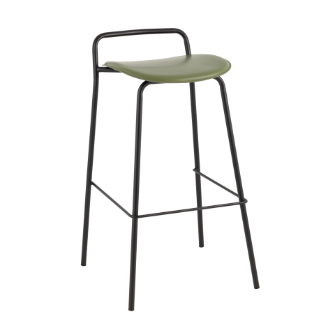 Стул барный Mantis экокожа зеленый