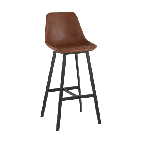 Стул барный TEXAS экокожа коричневый