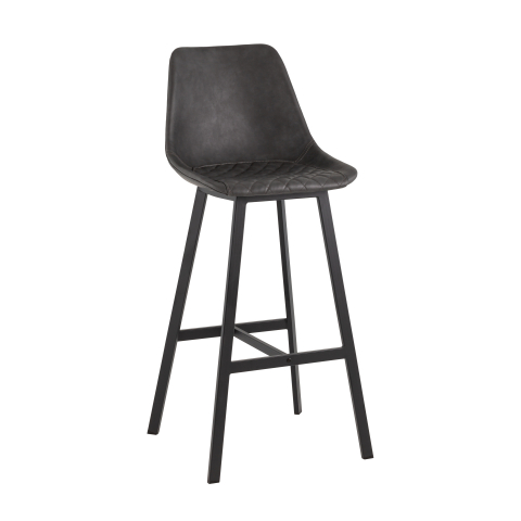 Стул барный TEXAS экокожа серый