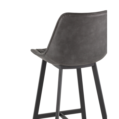 Стул барный TEXAS экокожа серый