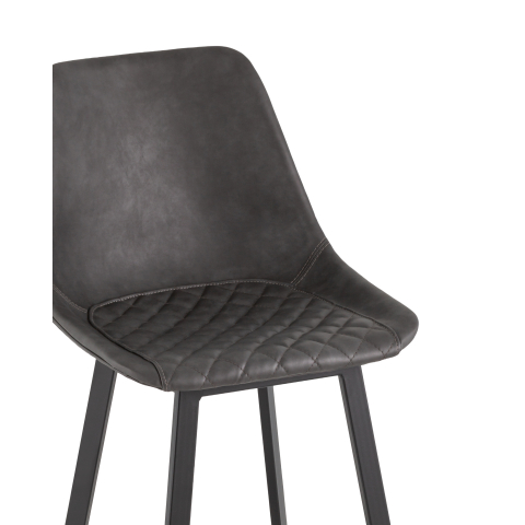 Стул барный TEXAS экокожа серый