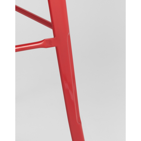 Стул барный TOLIX style красный глянцевый