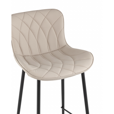 Стул барный Vault экокожа серый