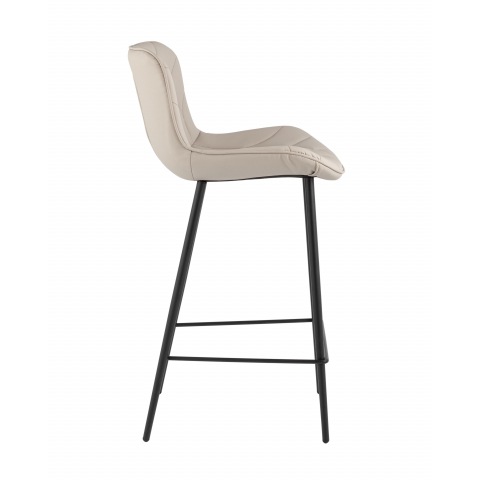 Стул барный Vault экокожа серый