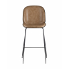 Стул барный Beetle PU со спинкой бежевый 2 шт