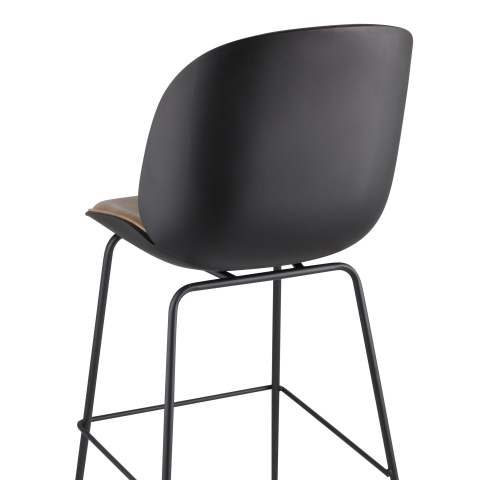 Стул барный Beetle PU со спинкой бежевый 2 шт