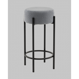 Стул барный Беккет букле светло-серый
