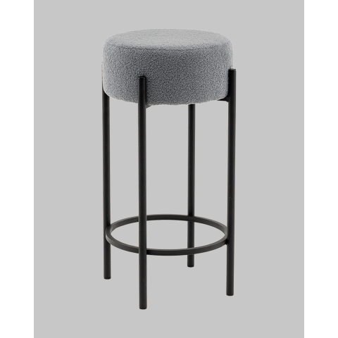 Стул барный Беккет букле светло-серый