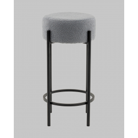 Стул барный Беккет букле светло-серый
