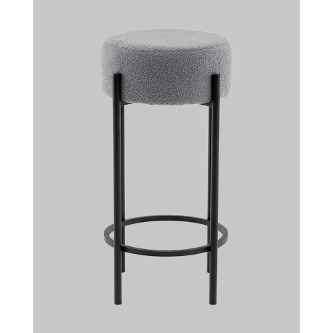 Стул барный Беккет букле светло-серый