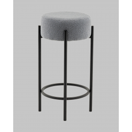 Стул барный Беккет букле светло-серый