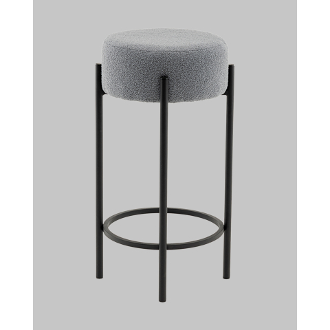 Стул барный Беккет букле светло-серый