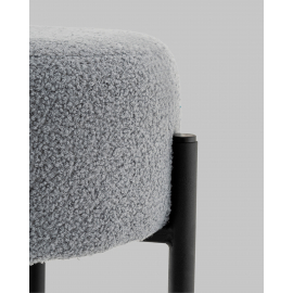 Стул барный Беккет букле светло-серый