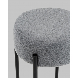 Стул барный Беккет букле светло-серый