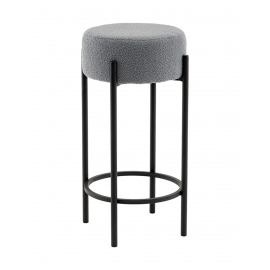 Стул барный Беккет букле светло-серый