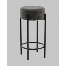 Стул барный Беккет букле темно-серый