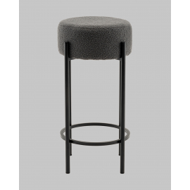 Стул барный Беккет букле темно-серый