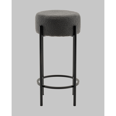 Стул барный Беккет букле темно-серый
