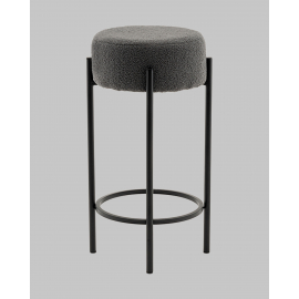 Стул барный Беккет букле темно-серый