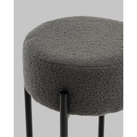 Стул барный Беккет букле темно-серый