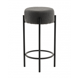 Стул барный Беккет букле темно-серый