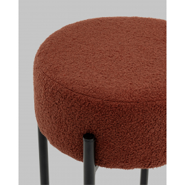 Стул барный Беккет букле терракотовый